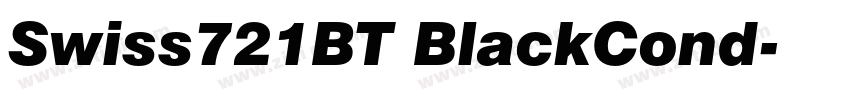 Swiss721BT BlackCond字体转换